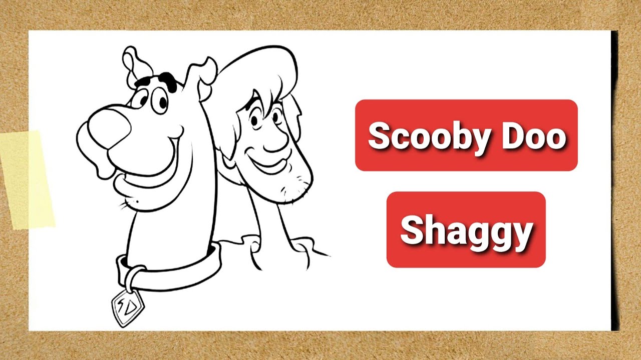 How To Draw Scooby Doo and Shaggy step by step | Scooby doo and Shaggy drawing | Scooby Doo Shaggy