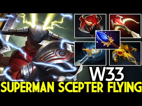 W33 [Sven] Superman Scepter Flying One Stun Kill Dota 2