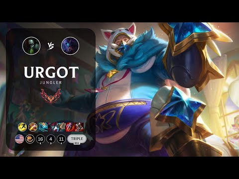 Urgot Jungle vs Rek'Sai - NA Grandmaster Patch 14.7