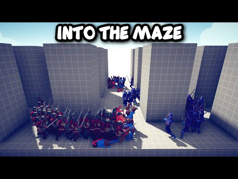 EVERY 50 UNITS Vs EVERY 50 UNITS - INTO THE MAZE - TABS - Totally Accurate Battle Simulator