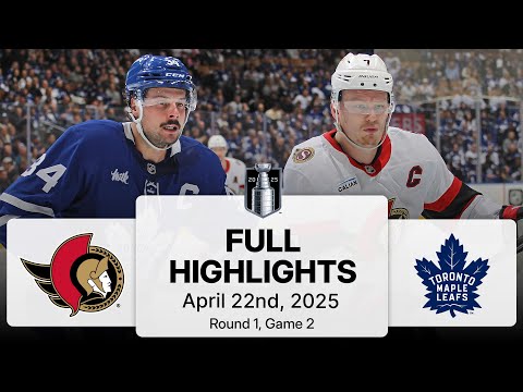 NHL Playoff Highlights | Senators vs. Maple Leafs | Gm 2 | April 22, 2025