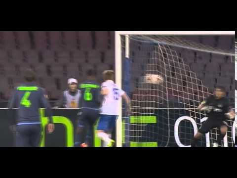 Goal Higuain G. - Napoli 1 - 1 Dynamo Moscow - Europa League - Play Offs - 12/03/2015