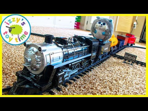 BIGGEST STEAM TRAIN TOY EVER?! Fun Toy Trains with MR. FUZZY