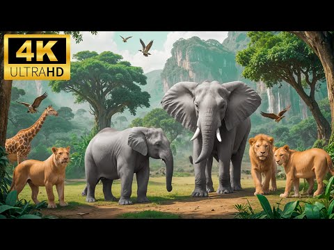 Animal Kingdom 4K - Wild Animals of Europe & Relaxing Nature 4K - Beautiful Piano Music