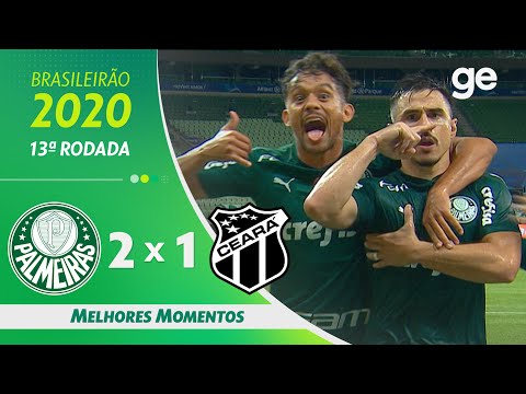 Gols e lances de Palmeiras x Ceará