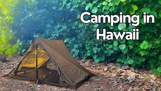 CAMPING in HAWAII | Camp Olowalu & Hiking to a Waterfall | 13 Crossing (Makamakole)