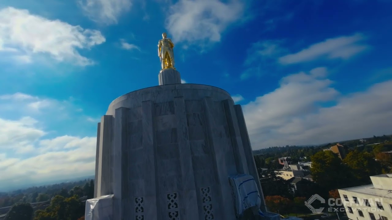 Coffman Excavation - Oregon State Capitol Building Flythrough (FPV Drone)