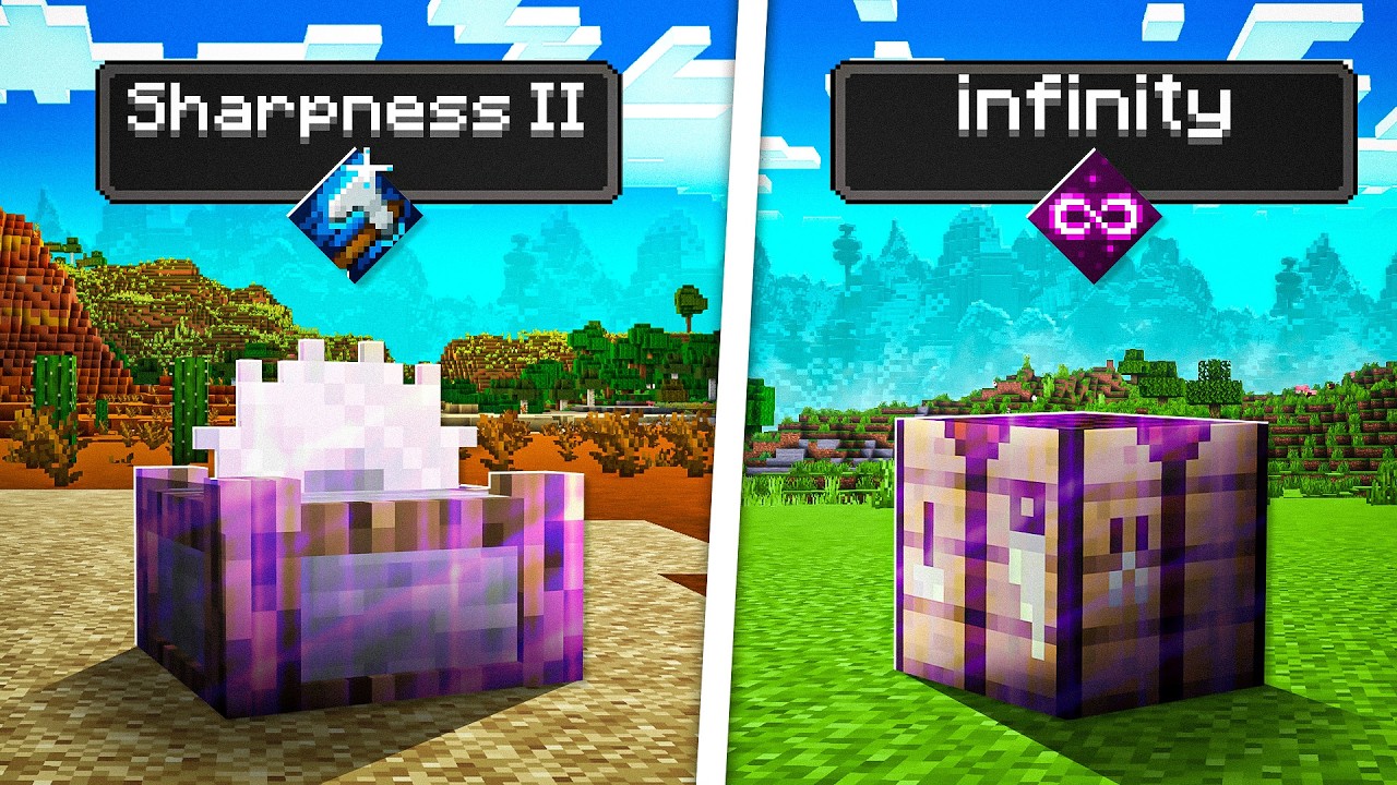 چی میشد اگه بلاک های ماینکرفت رو انچنت میکردیم؟