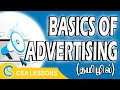 Basics Of Advertising Meaning Of Advertisement Advertiser Ad Agency CSA Lessons Tamil