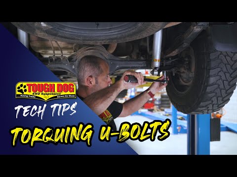 Part of a video titled Tough Dog Tech Tips: Torquing U-Bolts - YouTube