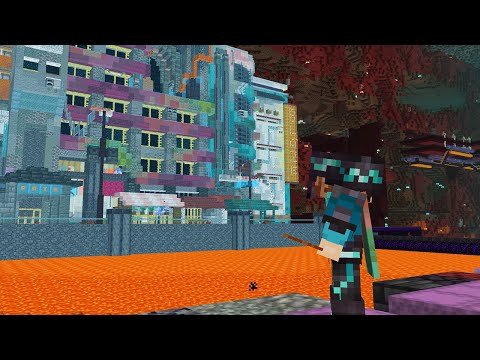 Construction BEGINS : Cyberpunk City Nether Hub