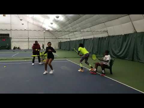 Forehand wrister from the bench