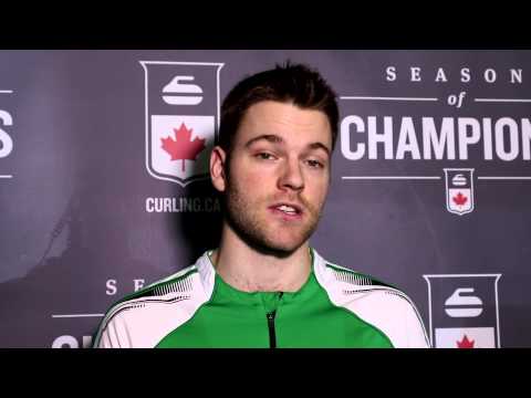 2015 Tim Hortons Brier - Bronze Medal Media Scrum