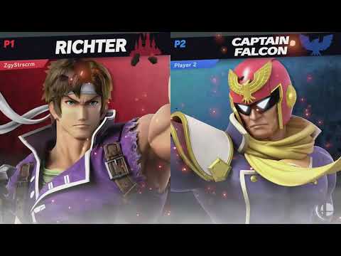 ZiggyStarscream (Richter) vs Wrongtime (Snake, C.Falcon) - Winners Round 1 - Harvest Smash 10