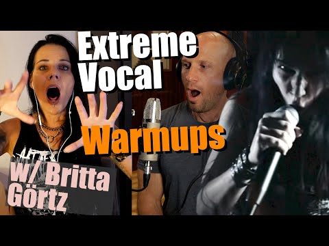 Come RISCALDARE la tua voce per ottenere voci estreme con Britta Görtz (falsa corda, vocali, punt...