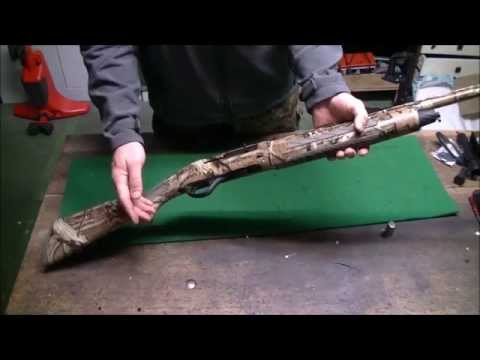 Hubertus Extreme Camo Flinte review strip down and assamble semi automatic shotgun