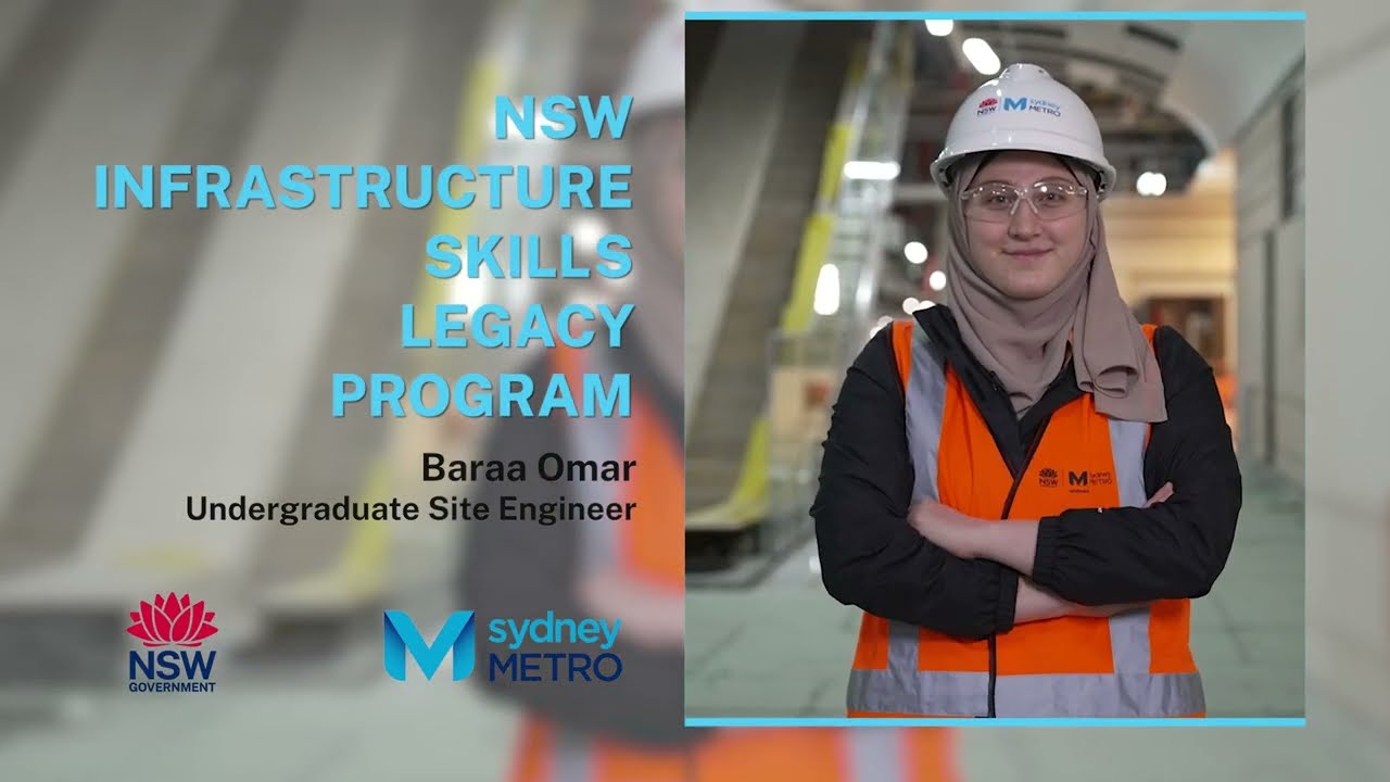 Video thumbnail for Sydney Metro - Pre Employment Infrastructure Legacy Skills Program -  Baraa