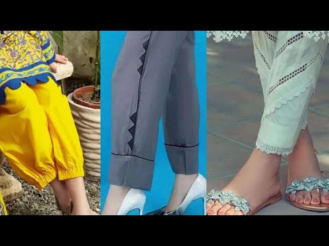 trouser designs | stylish trouser bottom designs ||fashion trends by Sobia