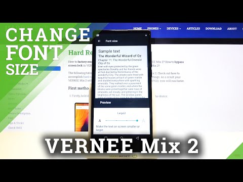 How to Set Up Size of Font in Vernee Mix 2 – Adjust Text Size