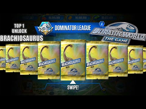 BRACHIOSAURUS PACK TOP 1 UNLOCK BRACHIOSAURUS  | JURASSIC WORLD THE GAME