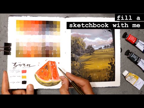 Can I Paint With Only Red, Yellow and Black?? No Blue?? · Exploring the Zorn Palette 🟡🔴⚫