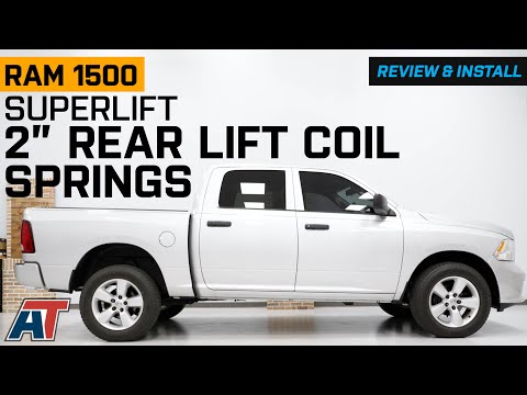 2009-2018 RAM 1500 SuperLift 2-Inch Rear Lift Coil Springs Review & Install