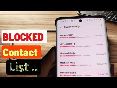 How to Check My Total Blacklist and Blocking Contact Number |