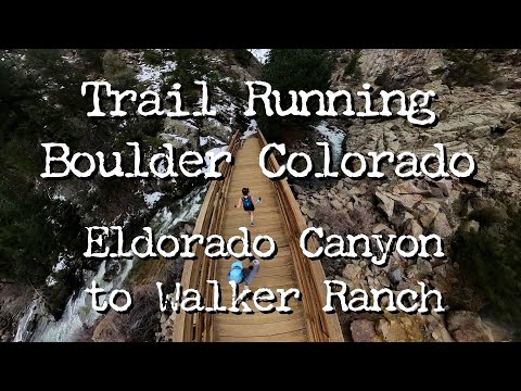 Trail Running Boulder, Colorado. Eldorado Canyon State Park to Walker Ranch loop. #trailrunning bike