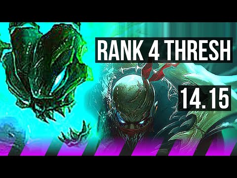 THRESH & Caitlyn vs PYKE & Ezreal (SUP) | Rank 4 Thresh, 0/1/10 | VN Challenger | 14.15