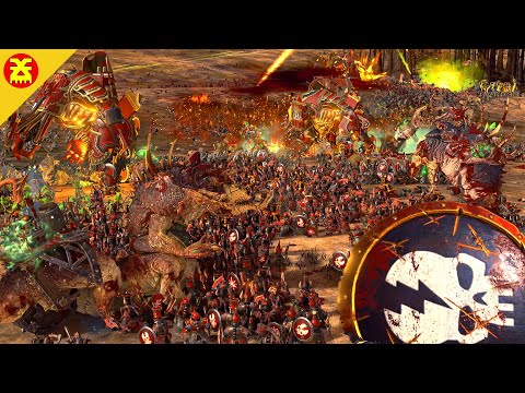 Witness the Mayhem: Chaos Dwarfs and Skaven Clash in Epic Battle - TotalWar Warhammer