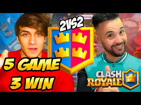 BLUR's CHALLENGE: 5 GAME 3 WIN on CLASH ROYALE in 2Vs2