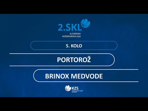 Portorož : Brinox Medvode - 5. kolo - 2. SKL za moške - Sezona 2020/21