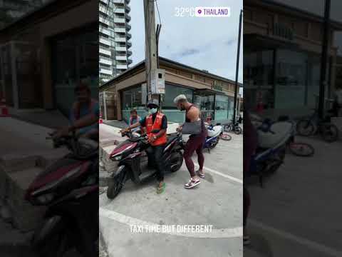 Táxi de moto na Tailândia