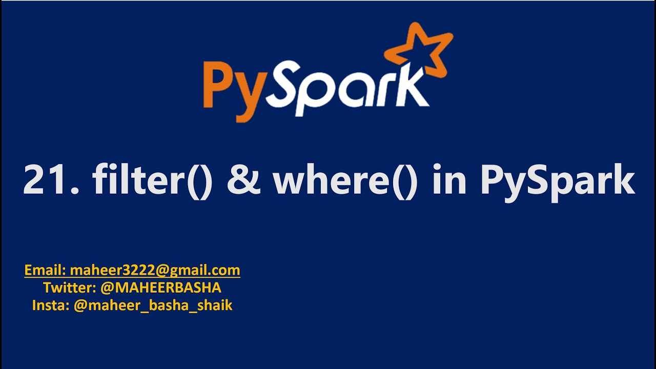 Understanding Filter And Where Functions In Pyspark Galaxy Ai Understanding Filter And Where Functions In Pyspark Galaxy Ai