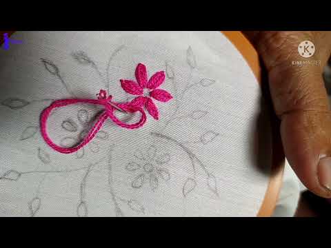 Hand Embroidery Flower Design Easy.