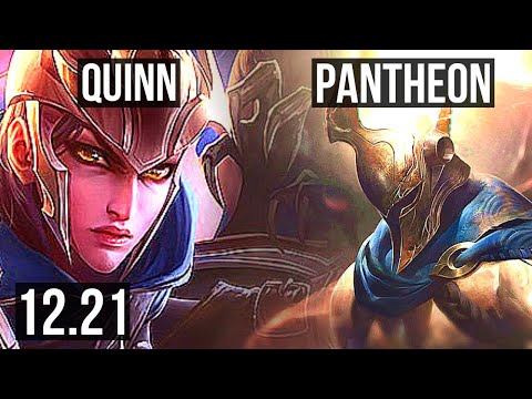 QUINN vs PANTHEON (TOP) | Rank 5 Quinn, 2.4M mastery, 6/1/7, 1000+ games | EUW Master | 12.21