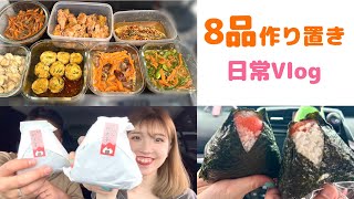 8品作り置き/明太パークのおにぎり食べるvlog