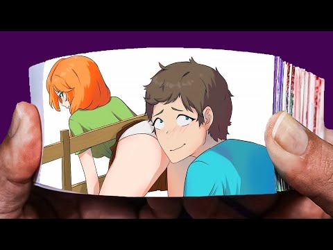 Minutka - Ender Girl Seduces Steve | Minecraft Anime FlipBook Animation