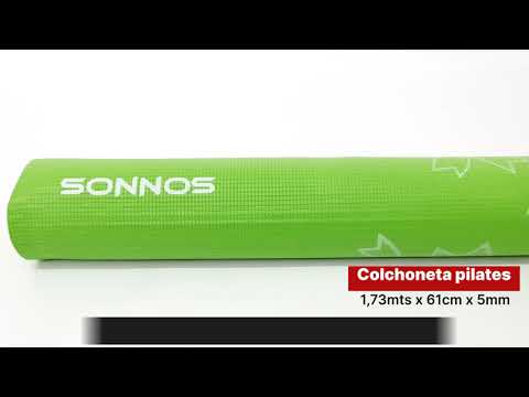 COLCHONETA PILATES ESTAMPADA 1,73mts x 61cm x 5mm SONNOS (Celeste)