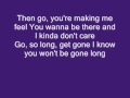 Mitchel Musso - Just Go (Lyrics on screen) 