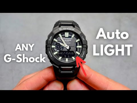 How to Set AUTO LIGHT on a G-Shock  ( Turn On / Off Automatic Backlight as you turn your Wrist)