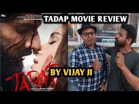 Tadap Movie Review | By Vijay Ji | Ahan Shetty | Tara Sutaria | Milan Luthria | Nadiadwala