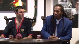 Benjamin Zephaniah speaking Wing Tsun book launch at Julian Hitch MASE