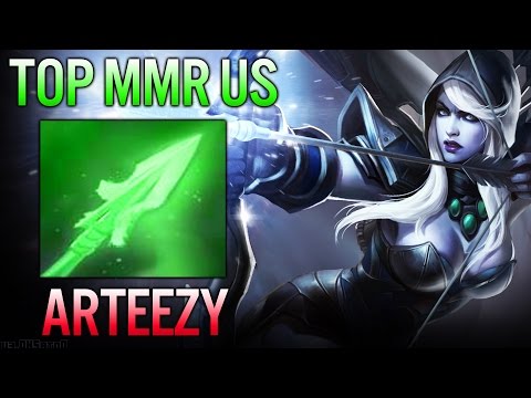 Top MMR US Pro Carry Drow by Arteezy Dota Ranked 7.03 Gameplay