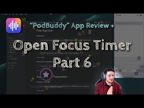 [iOS Dev] "PodBuddy" App Review + Open Focus Timer, pt. 6 | SwiftUI App Development | !project !todo thumbnail