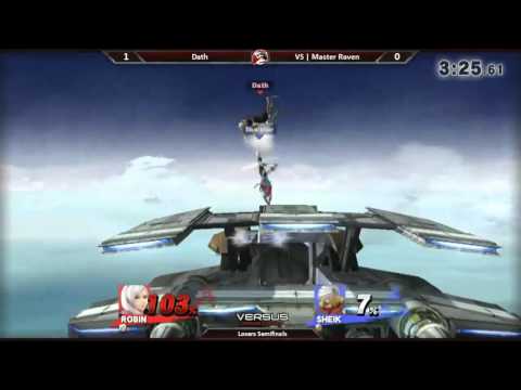 Smash 4 Versus Weekly 8/27/15 - Losers Semis - Dath (Robin) vs Master Raven (Sheik)