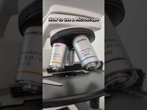 How to use a MICROSCOPE for beginners 🔬 | How to learn microscopy
