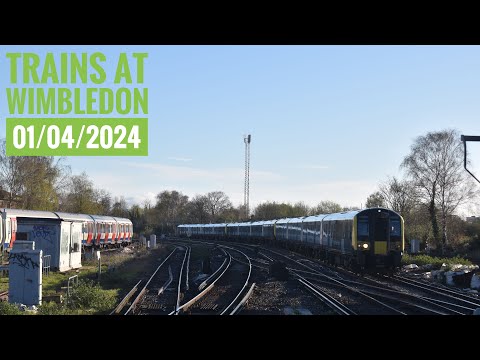 Trains at Wimbledon 01/04/2024