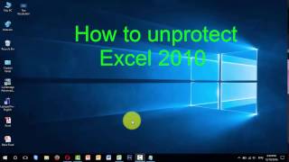 How to unprotected excel 2010, How to unprotect sheet without knowing password in Ms excel