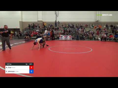 2018 Women's National /Schoolgirl 145 RR Rnd 3 - Amit Elor (Team California) Vs. Elleni Johnson (T